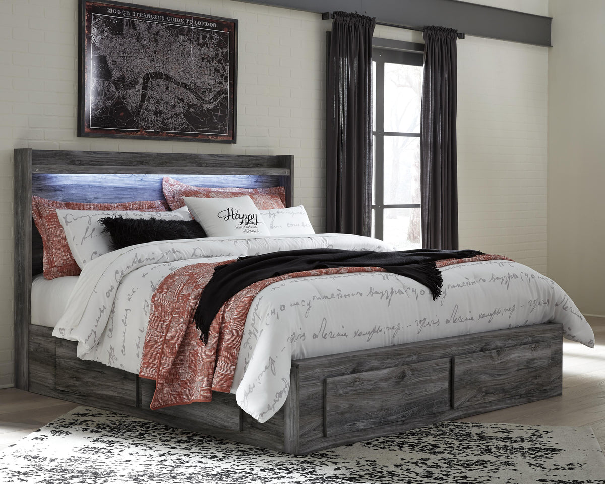Baystorm Panel Bed with Storage, Dresser, Mirror and 2 Nightstands - Gray  (B221-SI) - Image 10