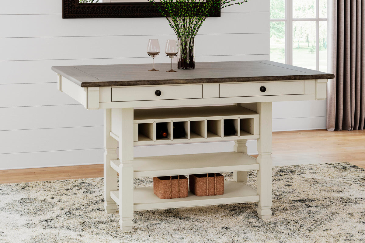 Bolanburg Counter Height Dining Table and 4 Barstools with Display Cabinet (D647-SI) - Image 19
