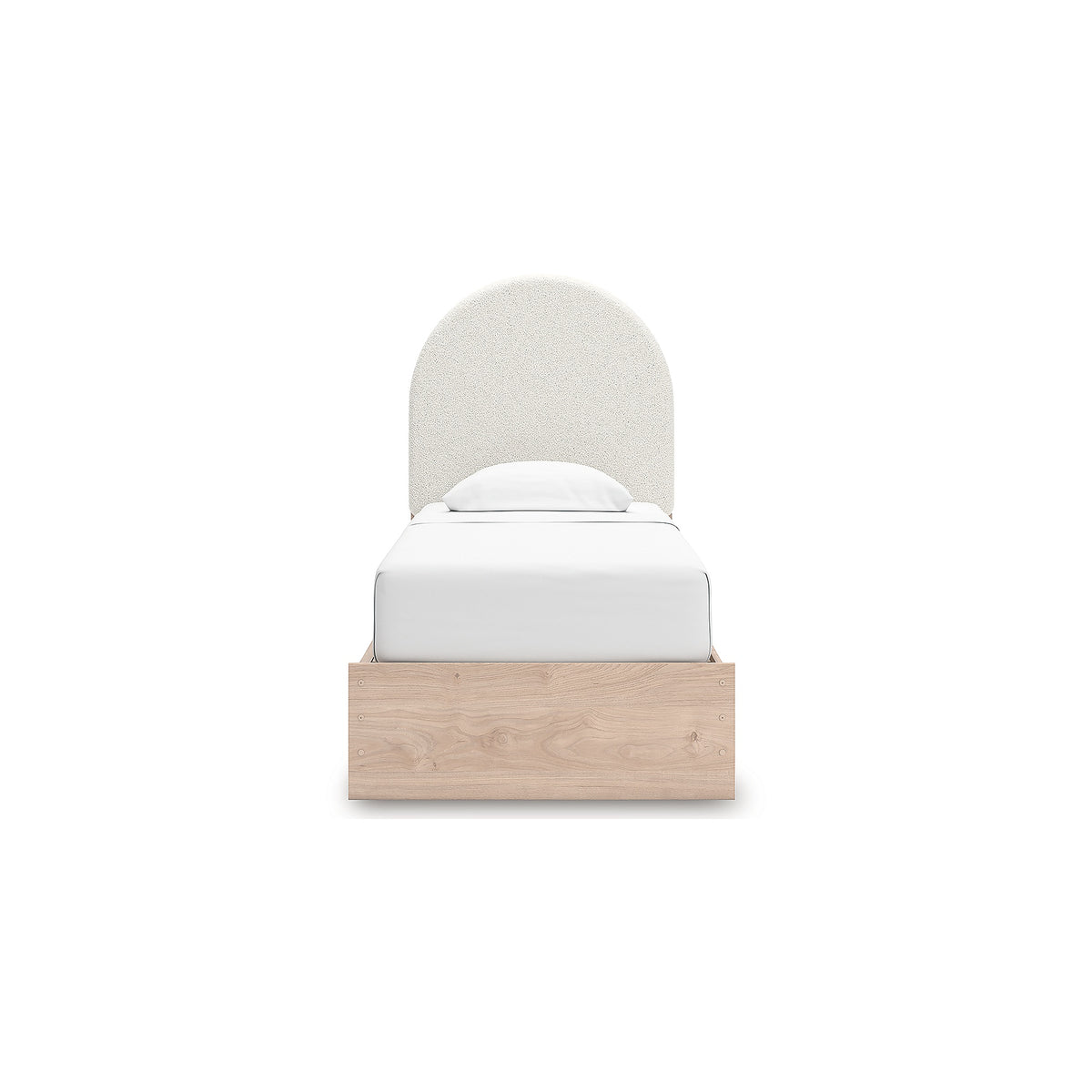Arloster Twin Upholstered Panel Bed with Storage (PCB1566-SI) - Image 5