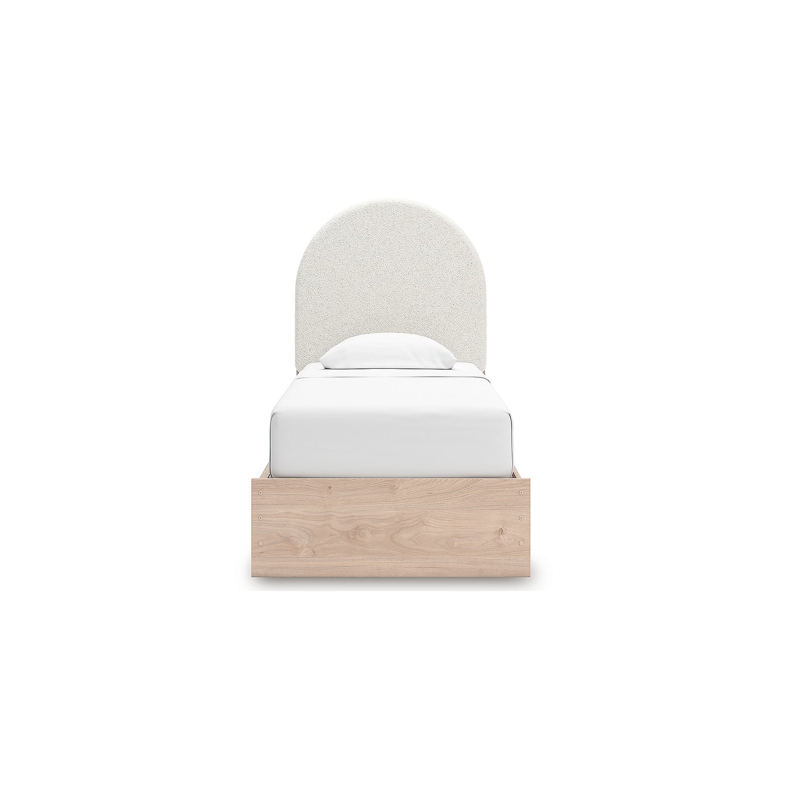 Arloster Twin Upholstered Panel Bed with Storage (PCB1566-SI) - Image 5