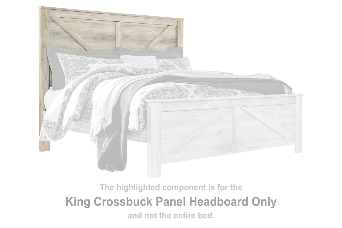Bellaby Crossbuck Panel Headboard - Whitewash  (B331-SI)