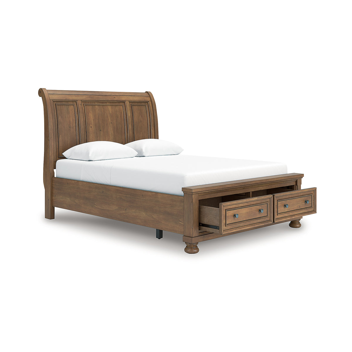 Feddinger Queen Sleigh Bed, Dresser, Mirror, Chest and Nightstand (PCB779-SI) - Image 19