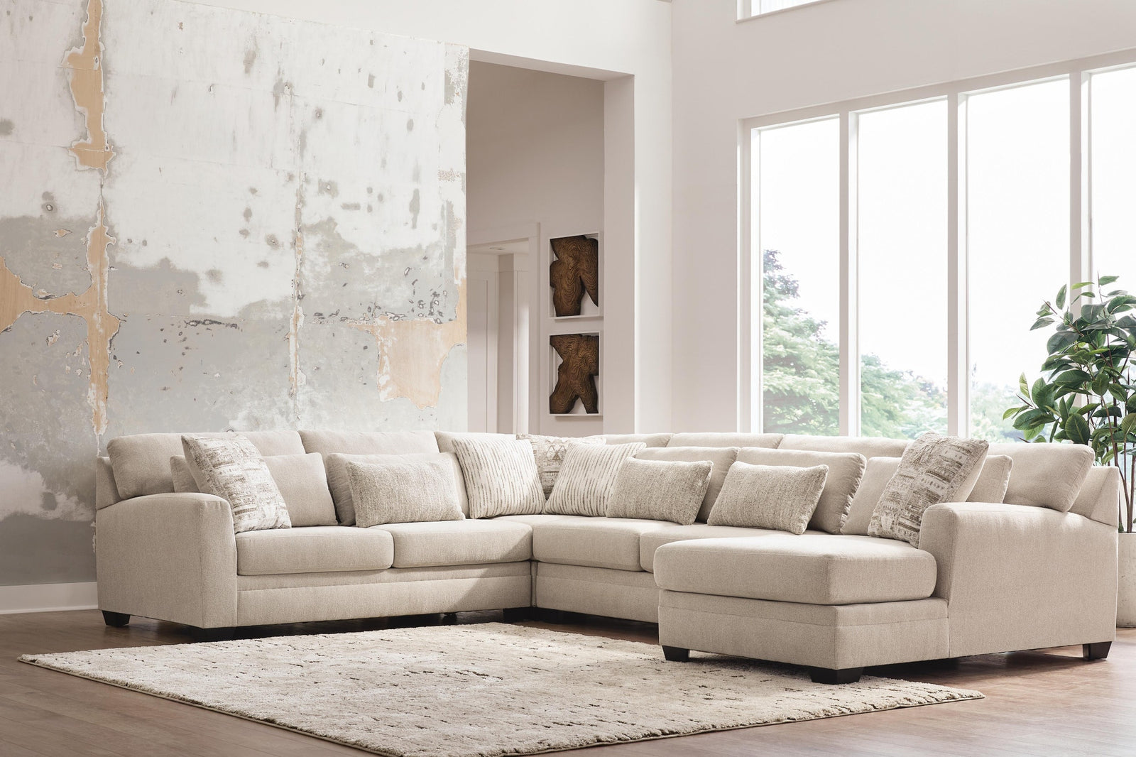 Mandi Point 4-Piece Sectional with Chaise (62606-SI) - Image 2