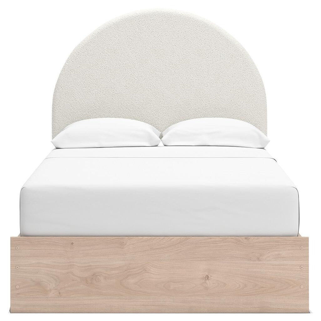 Arloster Full Upholstered Panel Bed, Dresser and Mirror (PCB1566-SI) - Image 9