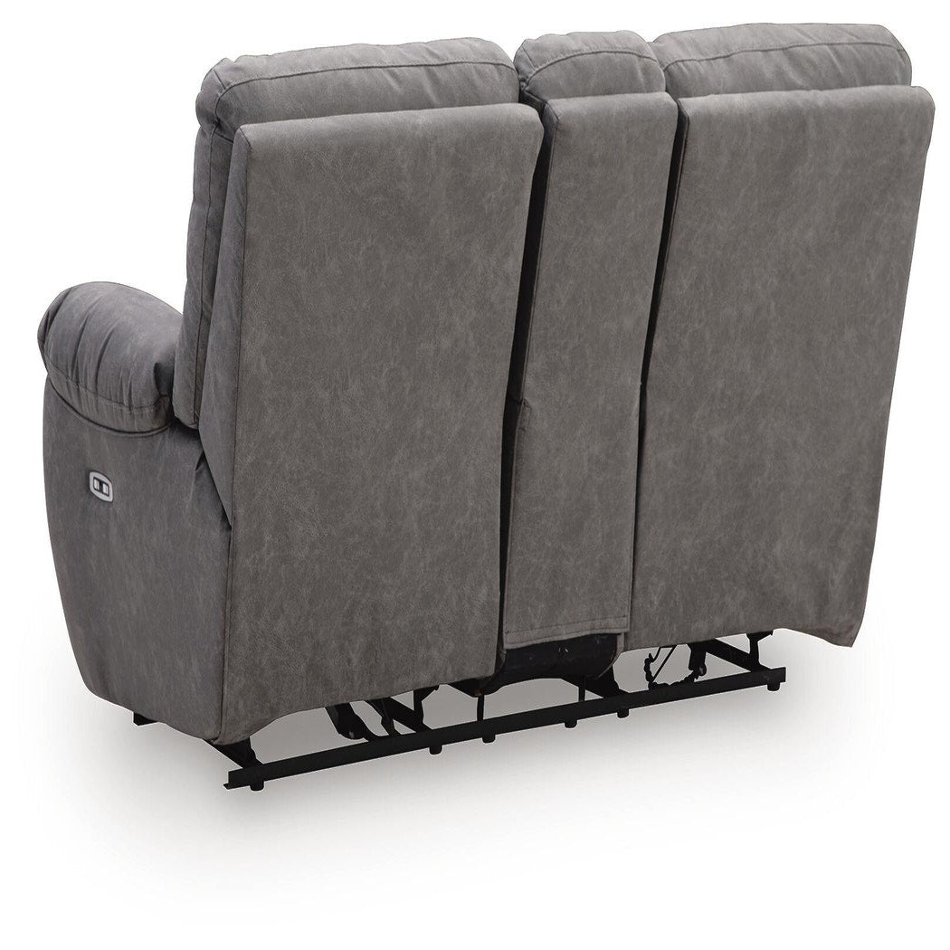 Bakerstein Power Reclining Loveseat with Console (PC12503-SI) - Image 6