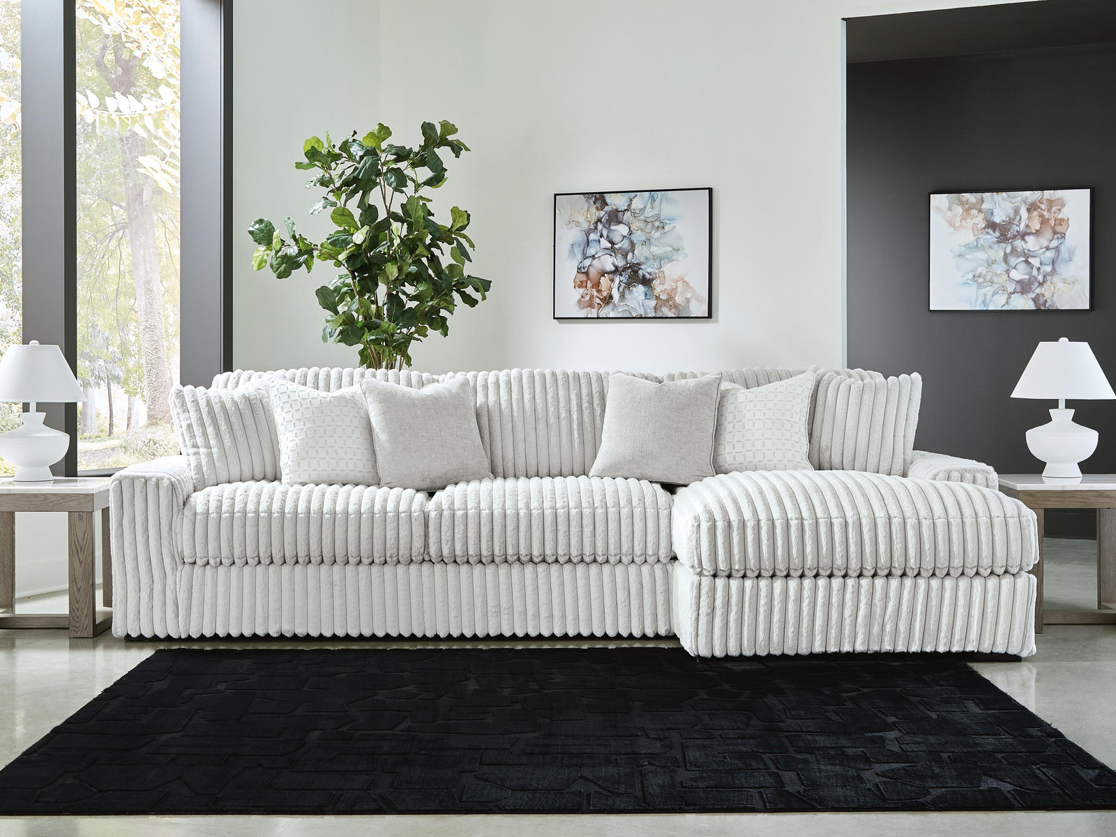 Stupendous 2-Piece Sectional with Chaise (25903-SI) - Image 2