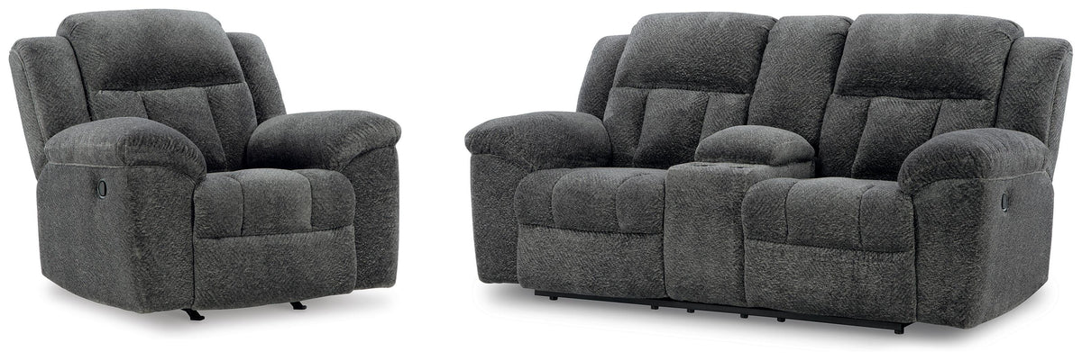 Frohn Reclining Loveseat and Recliner (37406-SI)