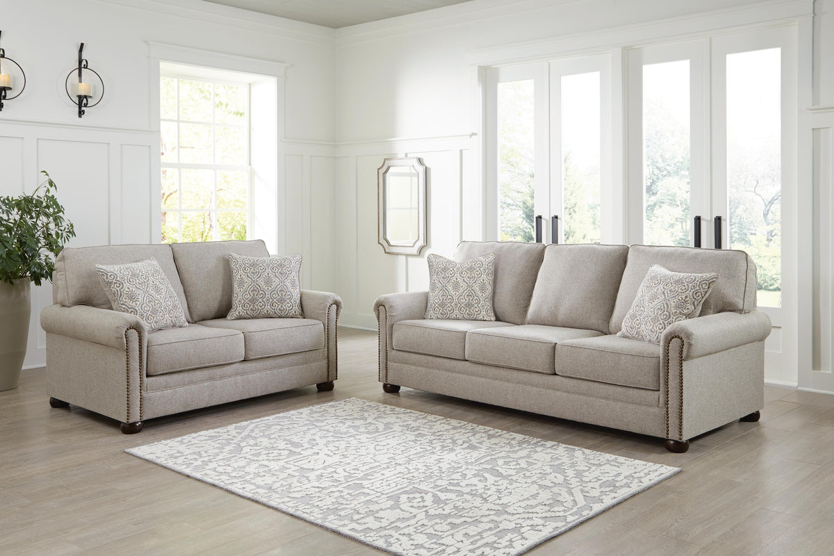Gaelon Sofa, Loveseat, Chair and Ottoman (37307-SI) - Image 19
