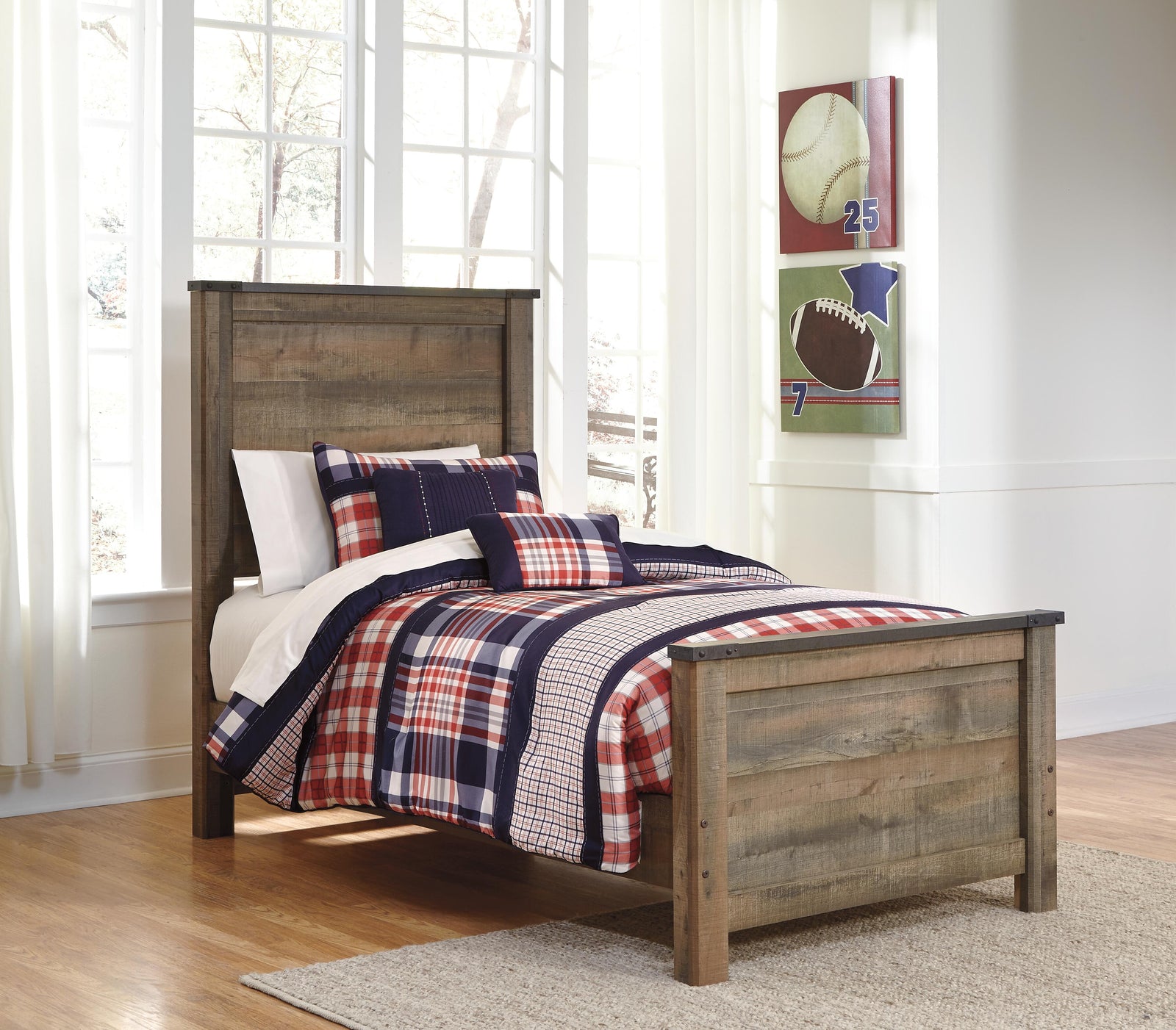 Trinell Panel Headboard - Brown  (B446-SI) - Image 16