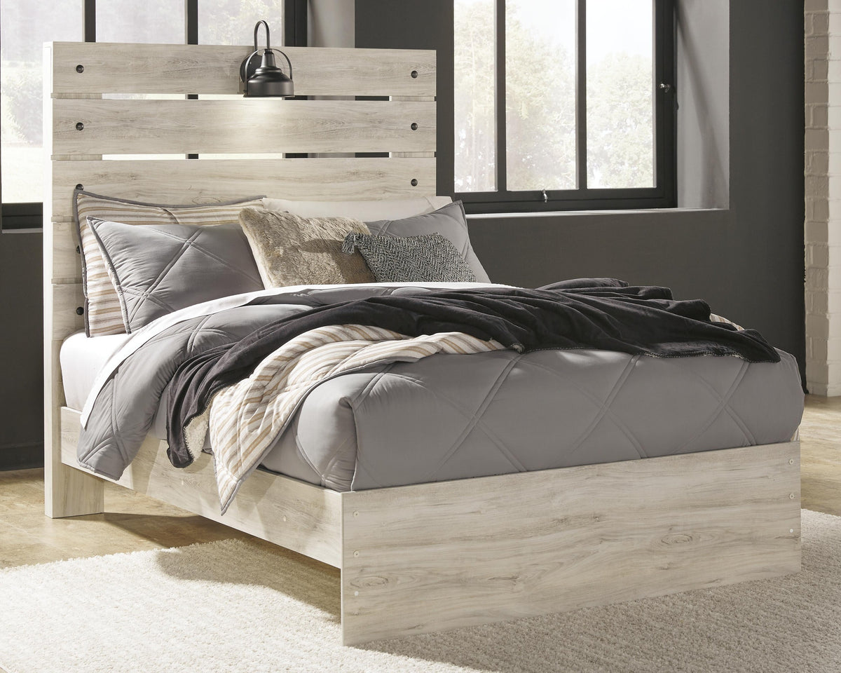 Cambeck Panel Bed (Youth) - Whitewash  (B192-SI) - Image 2