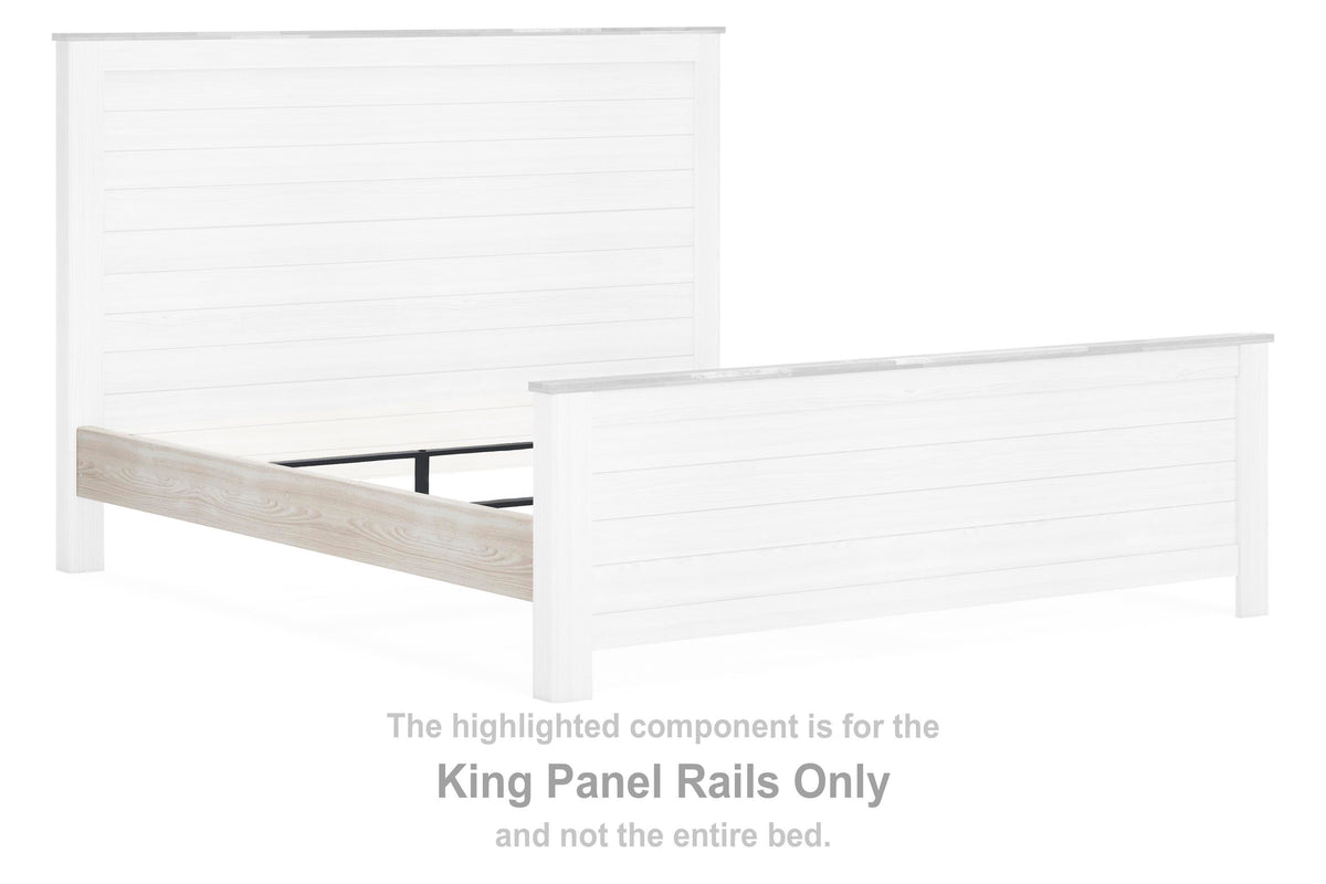Willowton Panel Rails - Whitewash  (B267-SI) - Image 3