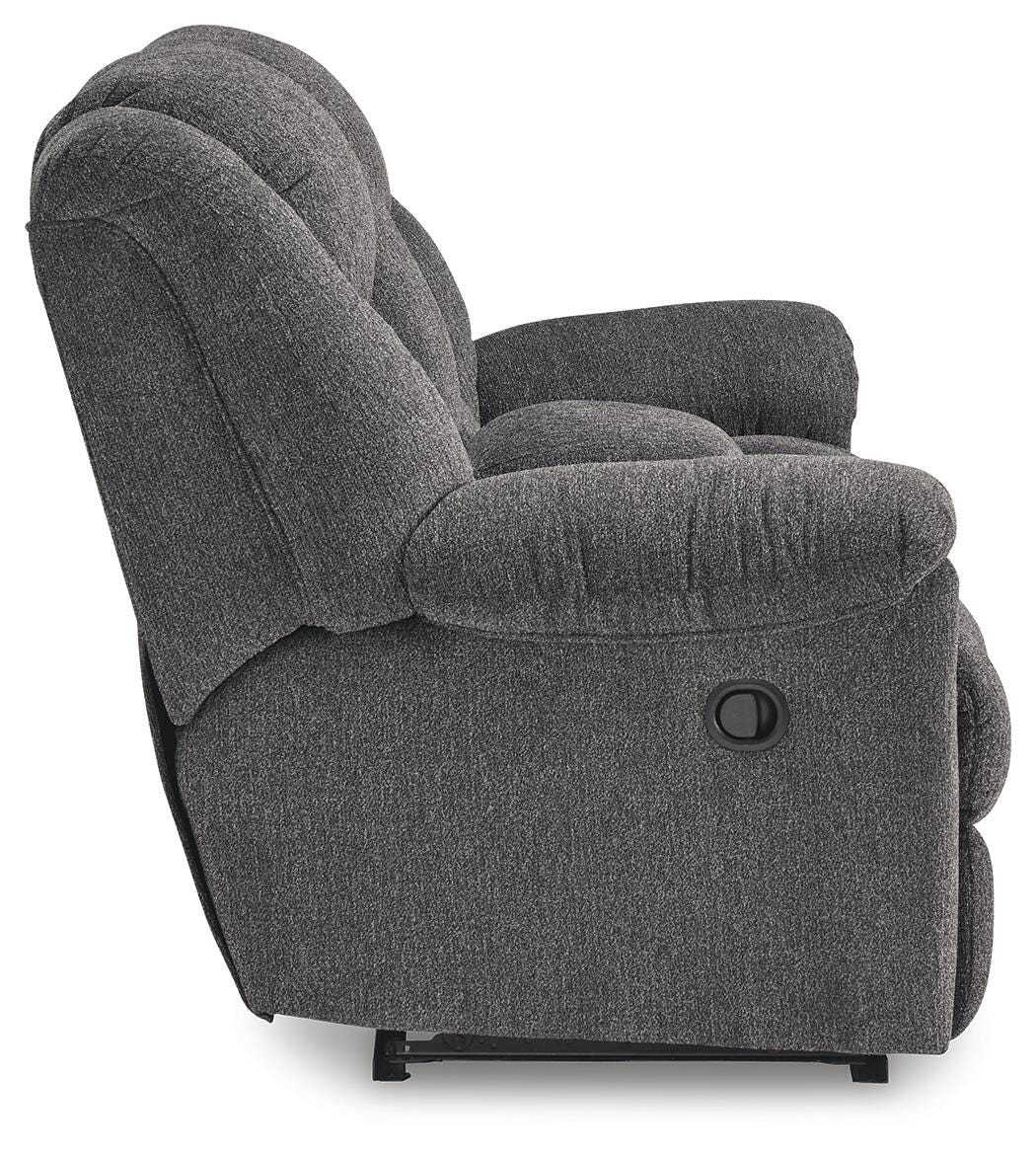 Foreside Reclining Loveseat with Console (38104-SI) - Image 4