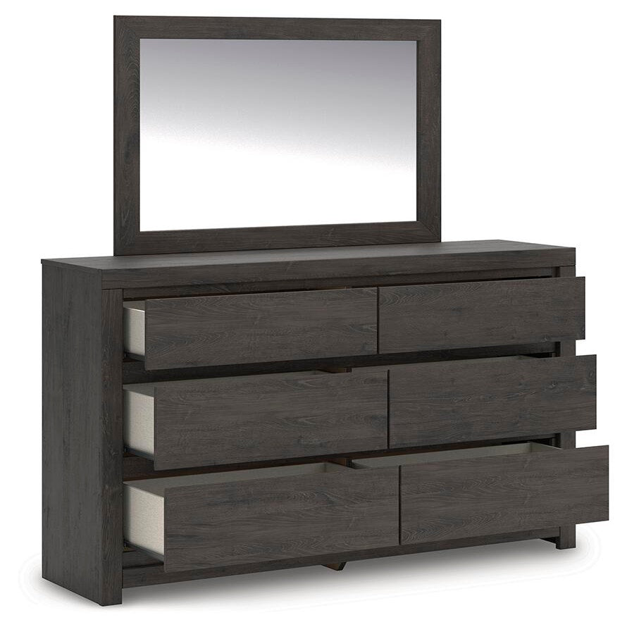 Fraluna Queen Panel Bed, Dresser, Mirror, and Nightstand (PCB3370-SI) - Image 4