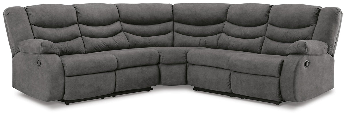 Partymate 2-Piece Reclining Sectional (36903-SI)