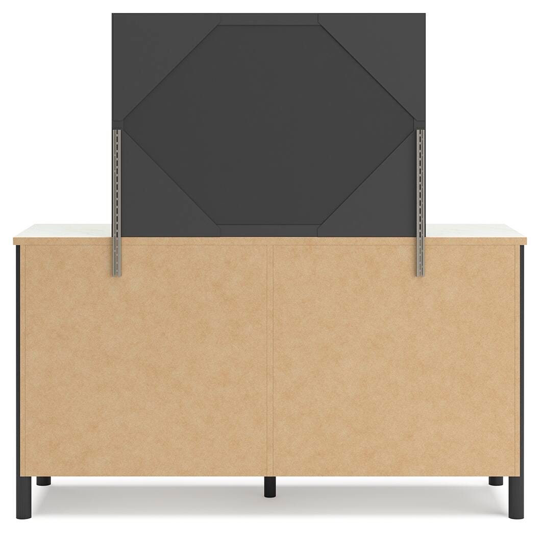 Cadmori Dresser and Mirror - Black/White  (B2616-SI) - Image 5