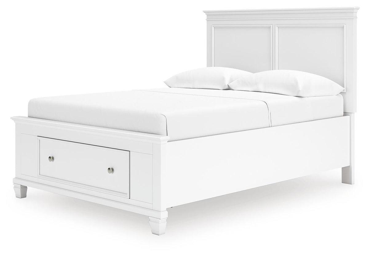 Fortman Panel Storage Bed (Youth) - White  (B680-SI) - Image 5