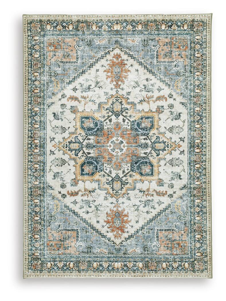 Wallney 5 x 7 Memory Foam Area Rug (R40749-SI)