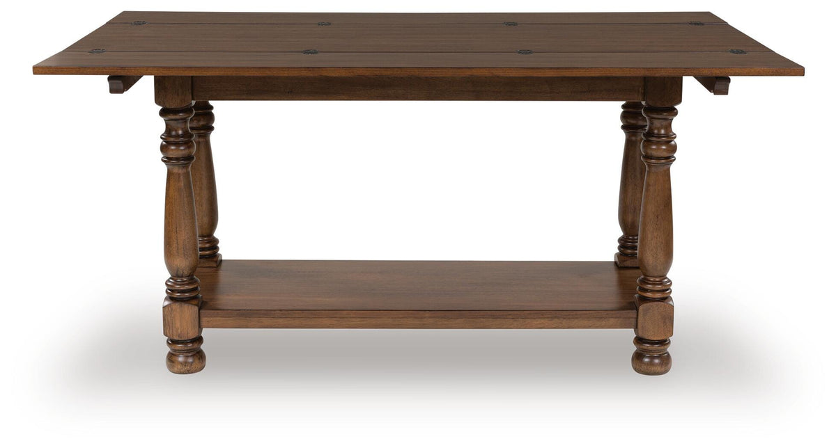 Sturlayne Flip Top Sofa Table - Brown  (T609-SI) - Image 5