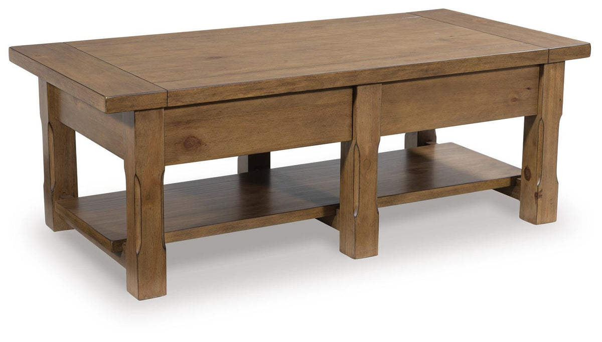 Vandenmore Coffee Table - Medium Brown  (T539-SI) - Image 5