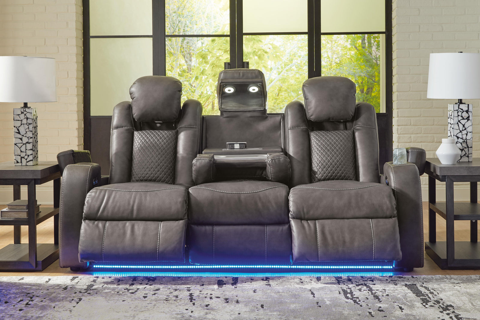 Fyne-Dyme Power Reclining Sofa, Loveseat and Recliner (36602-SI) - Image 24