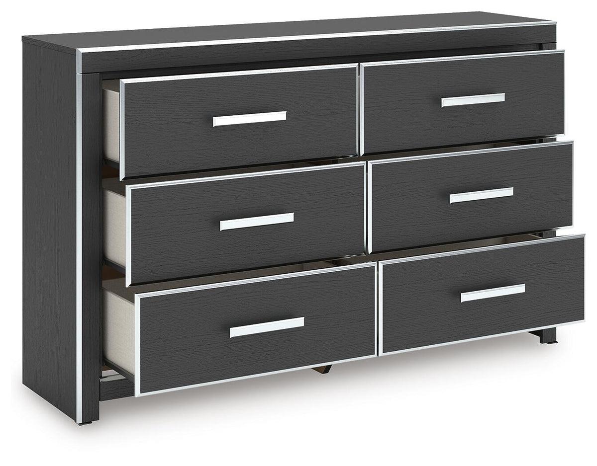 Zuraleus King Upholstered Bed, Dresser and Nightstand (PCB3380-SI) - Image 4
