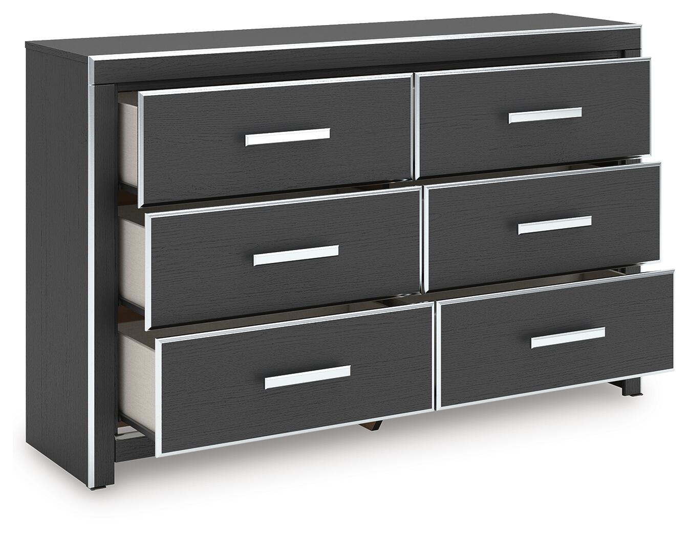 Zuraleus Queen Upholstered Bed, Dresser and Nightstand (PCB3380-SI) - Image 4