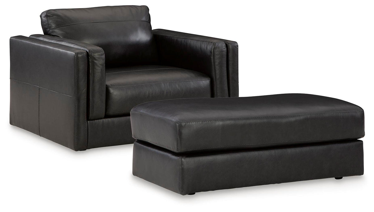 Amiata Oversized Chair and Ottoman (57405-SI)
