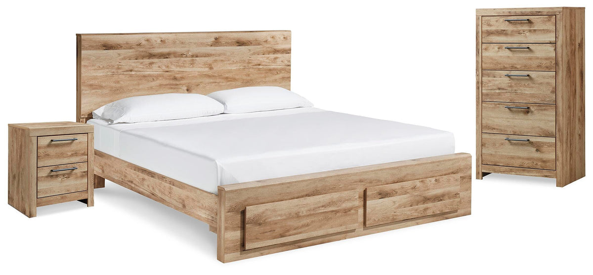 Hyanna Storage Bed, Chest and Nightstand - Tan Brown  (B1050-SI)
