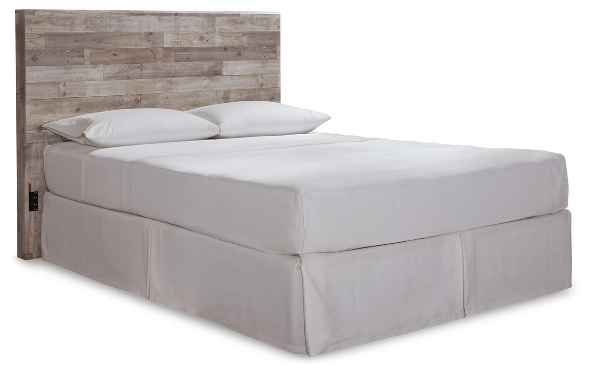 Effie Panel Headboard - Whitewash  (B255-SI)