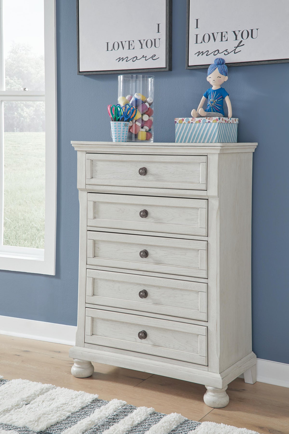 Robbinsdale Chest of Drawers (Youth) - Antique White  (B742-SI) - Image 5