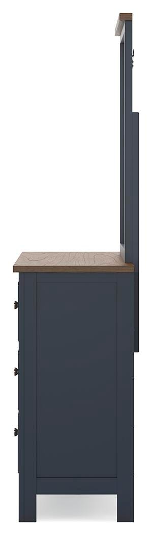 Landocken Panel Bed, Dresser, Mirror and Nightstand (B414-SI) - Image 7