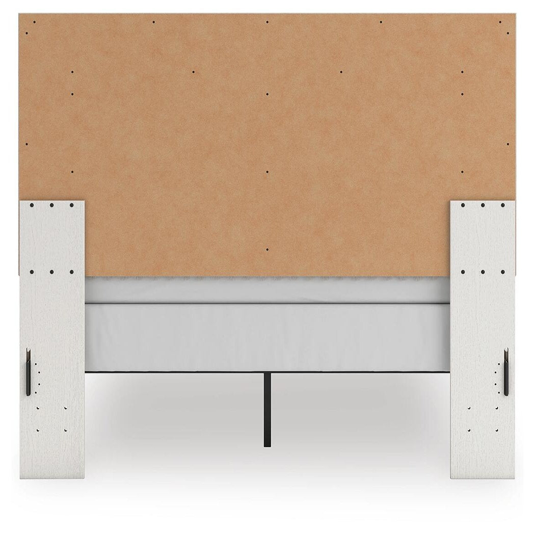 Zuraleus Queen Upholstered Panel Bed, Dresser and Mirror (PCB3381-SI) - Image 12