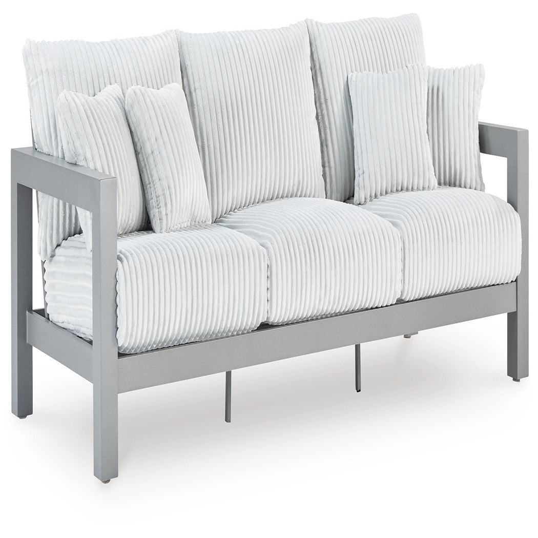 Hurley Park Outdoor Sofa, 2 Lounge Chairs and Coffee Table (PCP695-SI) - Image 9