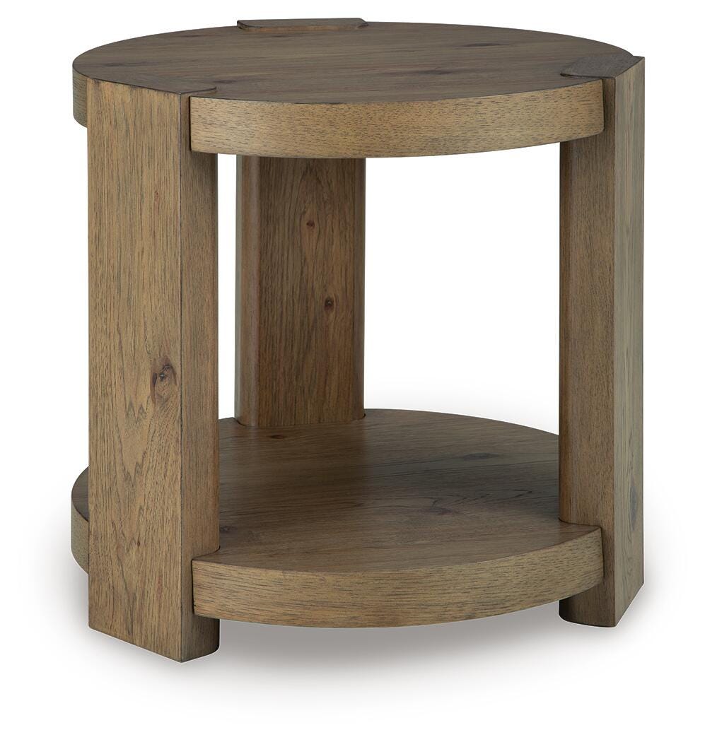 Flangren End Table - Light Brown  (T553-SI)