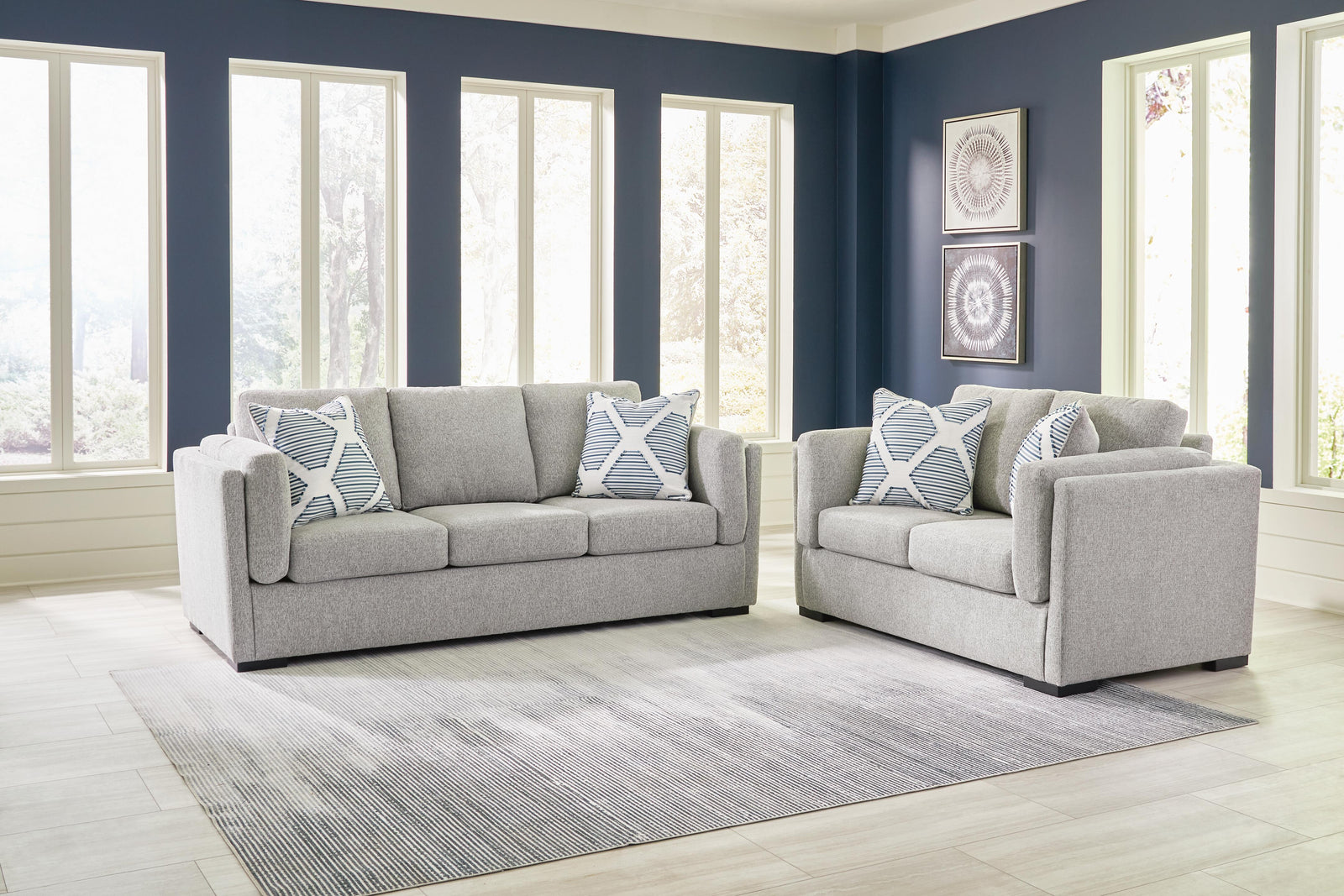 Evansley Sofa, Loveseat, Oversized Chair and Ottoman (54503-SI) - Image 23
