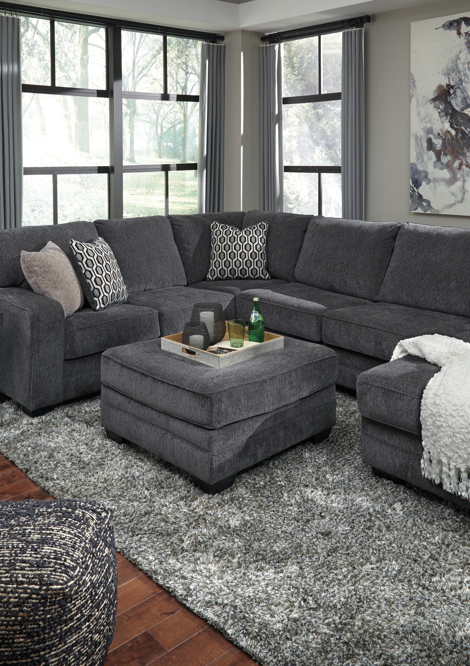 Tracling Left-Arm Facing Sofa with Corner Wedge (72600-SI) - Image 6