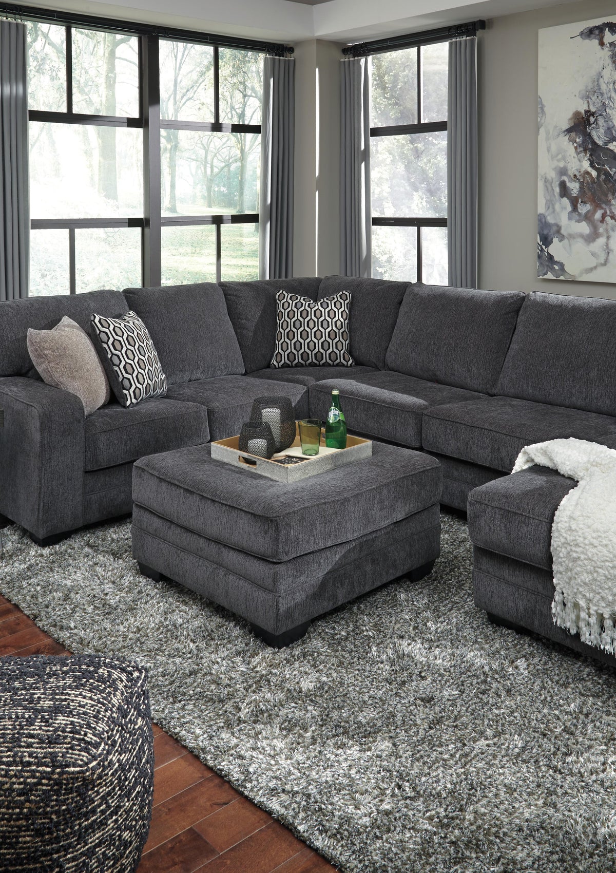Tracling Right-Arm Facing Sofa with Corner Wedge (72600-SI) - Image 3