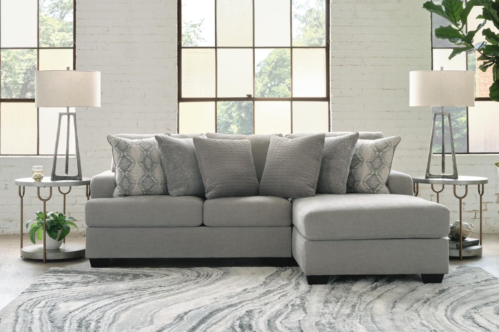 Keener 2-Piece Sectional with Chaise (11001-SI) - Image 2