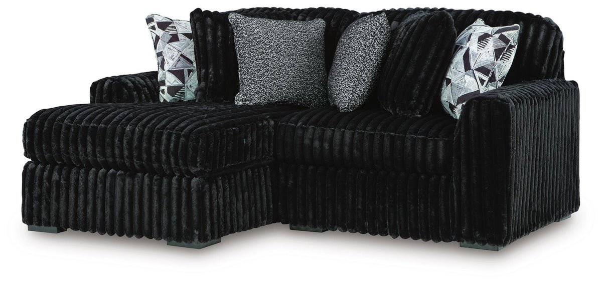 Midnight-Madness 2-Piece Sectional with Chaise (98103-SI)