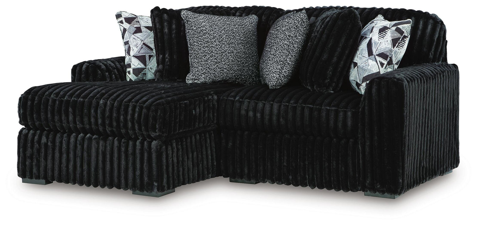 Midnight-Madness 2-Piece Sectional with Chaise (98103-SI)