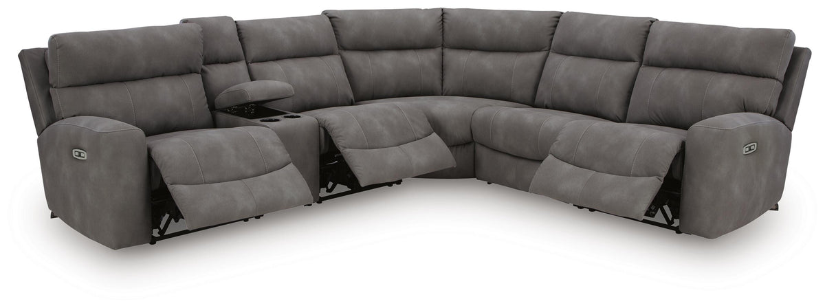 Next-Gen Durapella 6-Piece Power Reclining Sectional (61003-SI) - Image 3