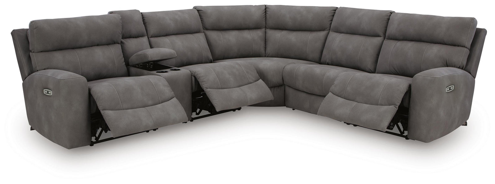 Next-Gen Durapella 6-Piece Power Reclining Sectional (61003-SI) - Image 3