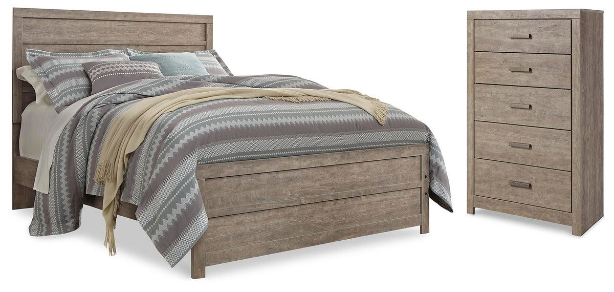 Culverbach Panel Bed with Chest - Gray  (B070-SI)