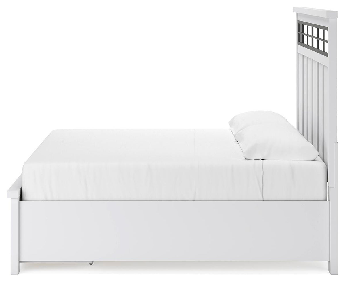 Ashbryn Panel Storage Bed, Dresser and Mirror - White/Natural  (B844-SI) - Image 14
