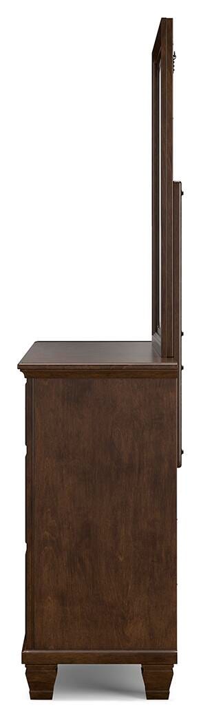 Danabrin Panel Bed, Dresser, Mirror and Nightstand - Brown  (B685-SI) - Image 6