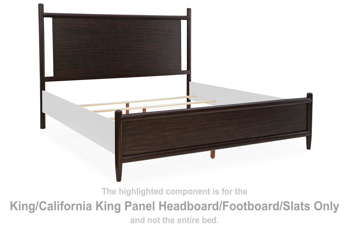 Dantenton Panel Headboard/Footboard/Slats - Merlot  (B611-SI)