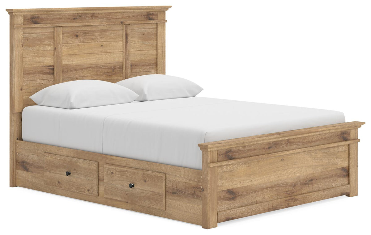 Makidern Queen Panel Storage Bed (PCB1170-SI)