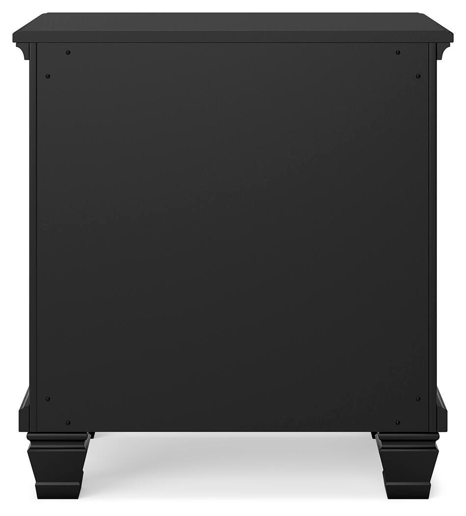 Lanolee Nightstand - Black  (B687-SI) - Image 5