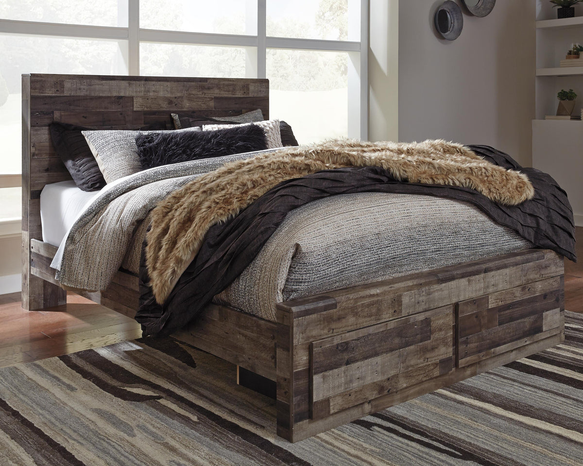 Derekson Storage Bed, 2 Chests and 2 Nightstands - Multi Gray  (B200-SI) - Image 6