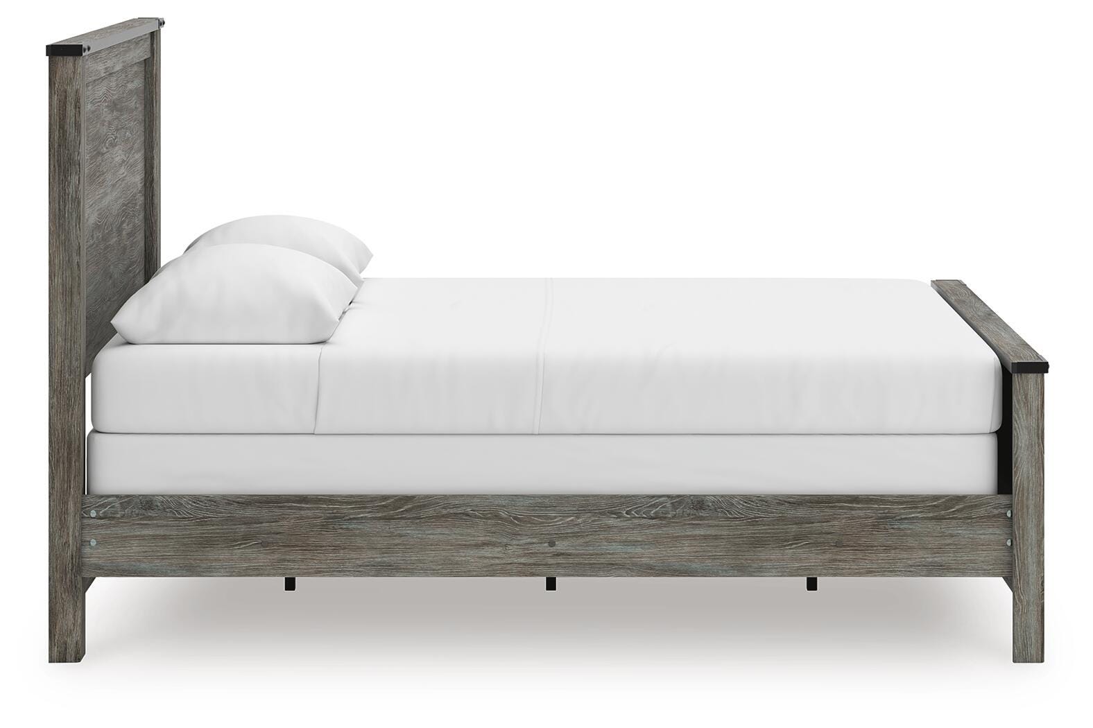 Frandern Panel Bed - Black/Gray  (B4480-SI) - Image 7